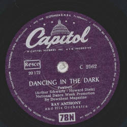 Ray Anthony and his Orchestra - Dancing in the dark /...