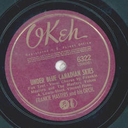 Frankie Masters - The Wind blows free / Under Blue Canadian Skies