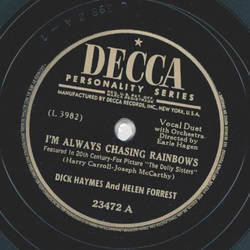 Dick Haymes - Im always chasing Rainbows / Tomorrow is...