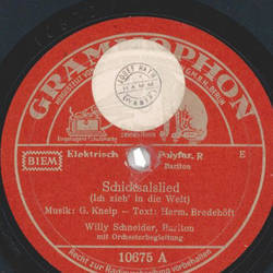 Willy Schneider - Schicksalslied / Niemals darfst du mich...