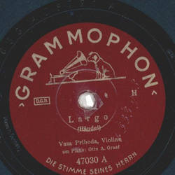 Vasa Prihoda - Largo / Träumerei