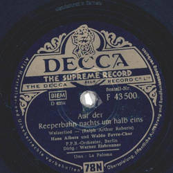 Hans Albers  - Auf der Reeperbahn nachts um halb eins /...