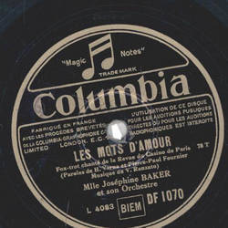 Josephine Baker - Si Jtais Blanche / Les Mots DAmour