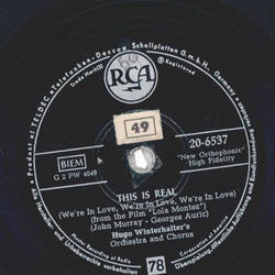 Hugo Winterhalters Orchestra and Chorus - This is real / Canadian Sunset
