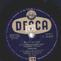 Mantovani - Barcarole / So Deep Is The Night