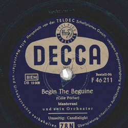 Mantovani - Begin the Beguine / Candlelight