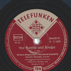 Willard Ringstrands Hammond-Ensemble, Charles Norman am...