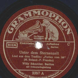Willy Schneider - Unter dem Sternenzelt / Der Rosenkranz