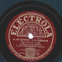 Chor der Benediktiner in der Abteikirche zu Beuron - a)...