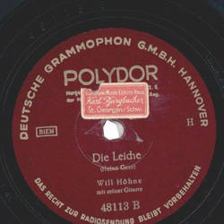 Will Hhne - Der Wstensand / Die Leiche