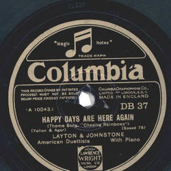 Layton, Johnstone - Happy Day Are Here Again / Lucky Me,...