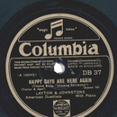 Layton, Johnstone - Happy Day Are Here Again / Lucky Me,...