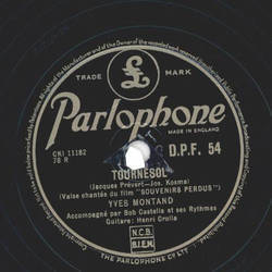 Yves Montand -Tournesol / Compagnons Des Mauvias Jours