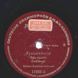 Berliner Rundfunk Orchester - Frauenherz / Seid...