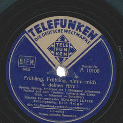 Eric Helgar - Frhling, Frhling, nimm mich in deinen Arm! / Venezianische Serenade