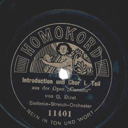 Sinfonie-Streich-Orchester - Introduction und Chor aus der Oper Carmen, Teil I und II