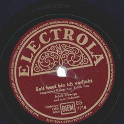 Adolf Wreege - Seit heut bin ich verliebt / Destiny