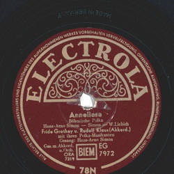 Hans-Arno Simon - Anneliese / Ach, sag doch nicht immer...