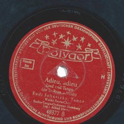 Rudi Schuricke - Lago Maggiore / Adieu, adieu