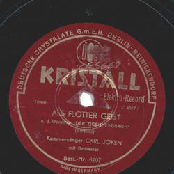 Kammersnger Carl Jken - Als flotter Geist / Ich hab...