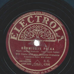 Will Glahe und sein Musette-Orchester - Böhmische Polka /...