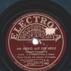 Hans Carste - Am Abend auf der Heide / Rosamunde