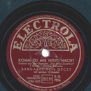 Barnabas von Geczy - Komm zu mir heut Nacht / Und wenn du...