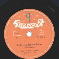 Loni Heumann, Jodlerin - Erzherzog Johann-Jodler /...