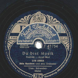 Lys Assia, Fred Weyrich und den Peheiros - Du bist Musik...