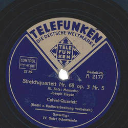 Calvet-Quartett - Joseph Haydn: Streichquartett Nr. 68...