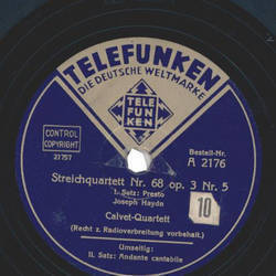 Calvet-Quartett - Joseph Haydn: Streichquartett Nr. 68...