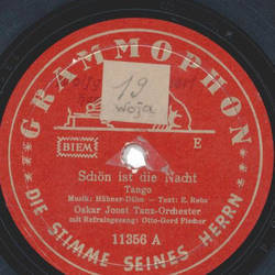Oskar Joost - Schn ist die Nacht / Es mte Frhling sein