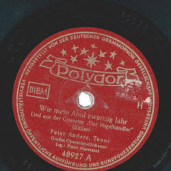 Peter Anders - Wie mein Ahnl zwanzig Jahr / Ich bin nur...