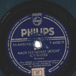 Will Hhne - Heimatlied / Nach der Heimat mcht ich wieder