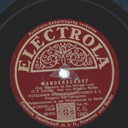 Potsdamer Mnner-Gesangsverein e. V., Leitung: Karl...