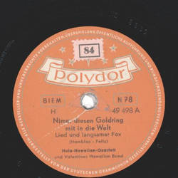 Hula Hawaiian Quartett - Nimm diesen Goldring mit in die...