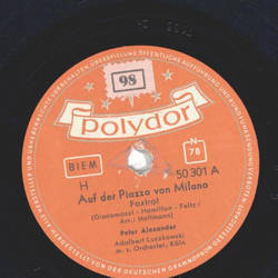 Peter Alexander - Auf der Piazza von Milano /...