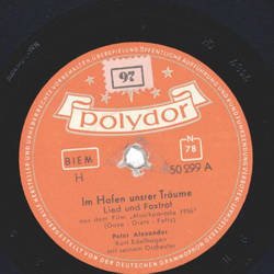 Peter Alexander - Im Hafen unsrer Trume / Ich wei, was...