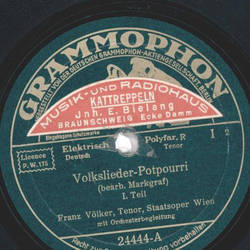 Franz Vlker - Volkslieder-Potpourri, Teil I und II