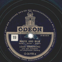 Louis Armstrong -  Black and Blue / Sweet Savannah Sue