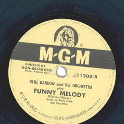 Blue Barron and his Orchestra - All By Yourself InThe Moonlight/ Funny Melody