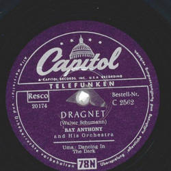 Ray Anthony and his Orchestra - Dancing in the dark / Dragnet