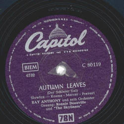 Ray Anthony und sein Orchester - Autumn Leaves / Mr. Anthonys Boogie