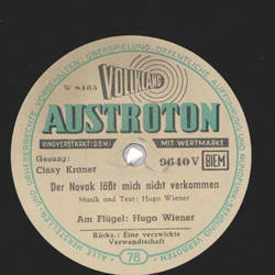 Hugo Wiener, Flgel; Cissy Kraner, Gesang - Das Novak...