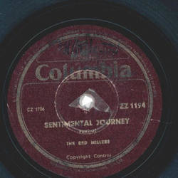 The Red Millers - Sentimental Journey /  Saturday Night