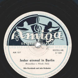 Gerhard Winkler Mit Groem Unterhaltungsorchester, Walter Hauck / Otto Kermbach Und Sein Orchester ? Wenn Die Schwalben Ziehen / Jeder Einmal In Berlin