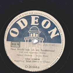 Nina Konsta, Ralph Zrn U. S. Solisten ? Heut Nacht Hab...