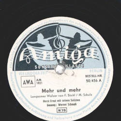 Horst Ernst mit seinen Solisten - Mehr und mehr / Ich bringe meinen Liebling nach Haus