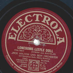 Jack Hylton und sein Orchester - Stepping Out / Lonesome little doll