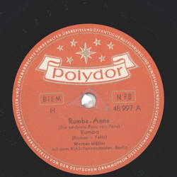 Werner Mller mit dem RIAS-Tanzorchester, Berlin -...